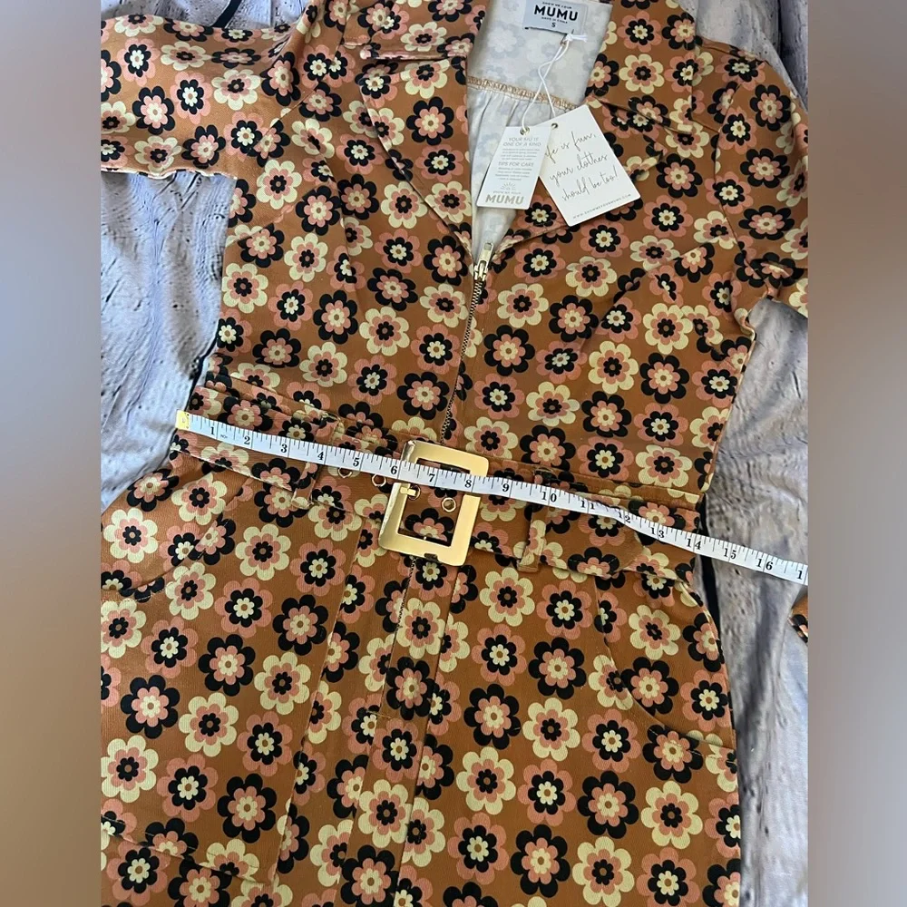 Show Me Your Mumu Outlaw Long Sleeve Dress in Aurora Floral Denim - Picture 8 of 14